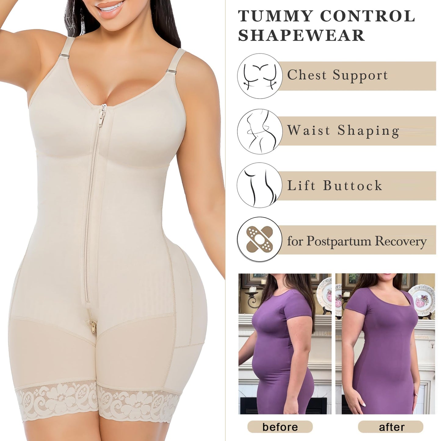 Oh-Shape™ Comfort Sculpt Full Body Faja