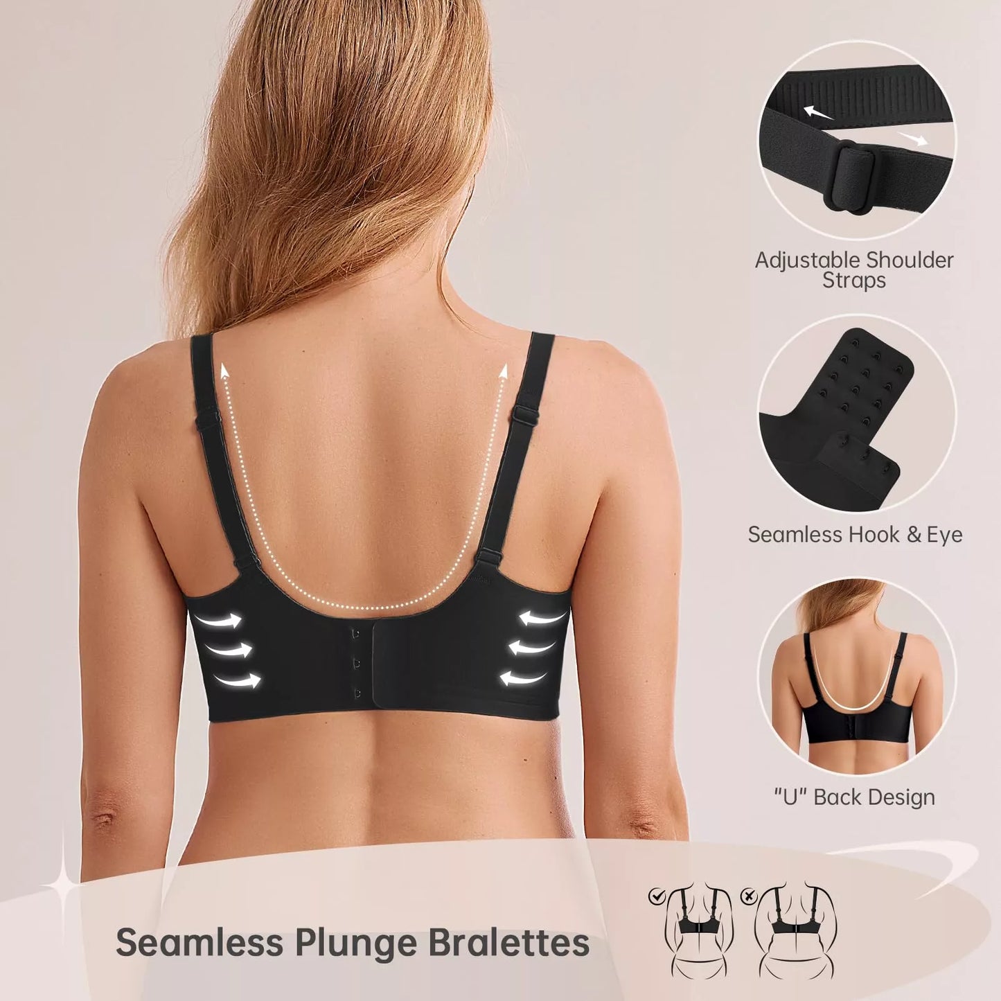 Oh-Shape™ Plunge Lift & Smooth Wirefree Bra