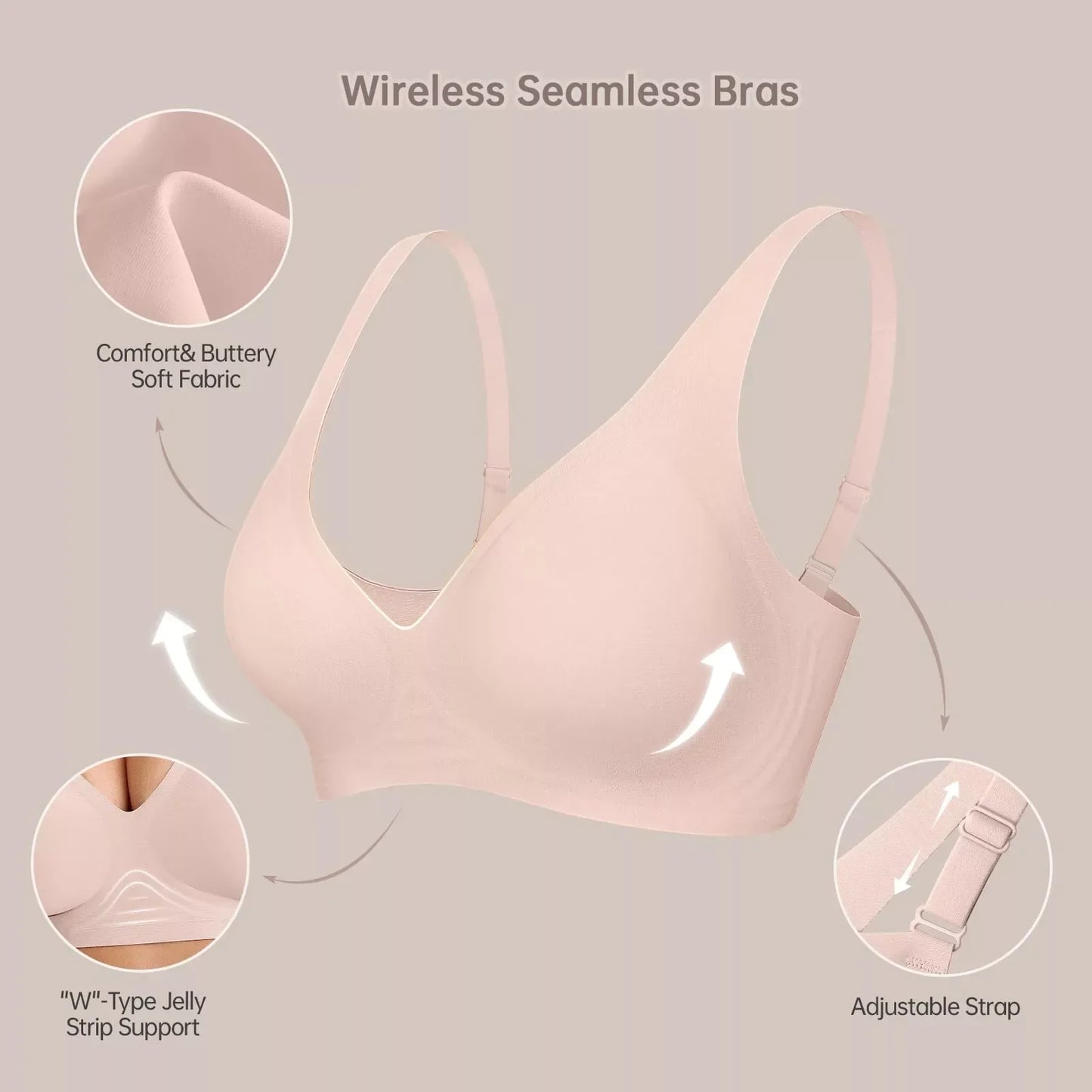 Oh-Shape™ Plunge Lift & Smooth Wirefree Bra