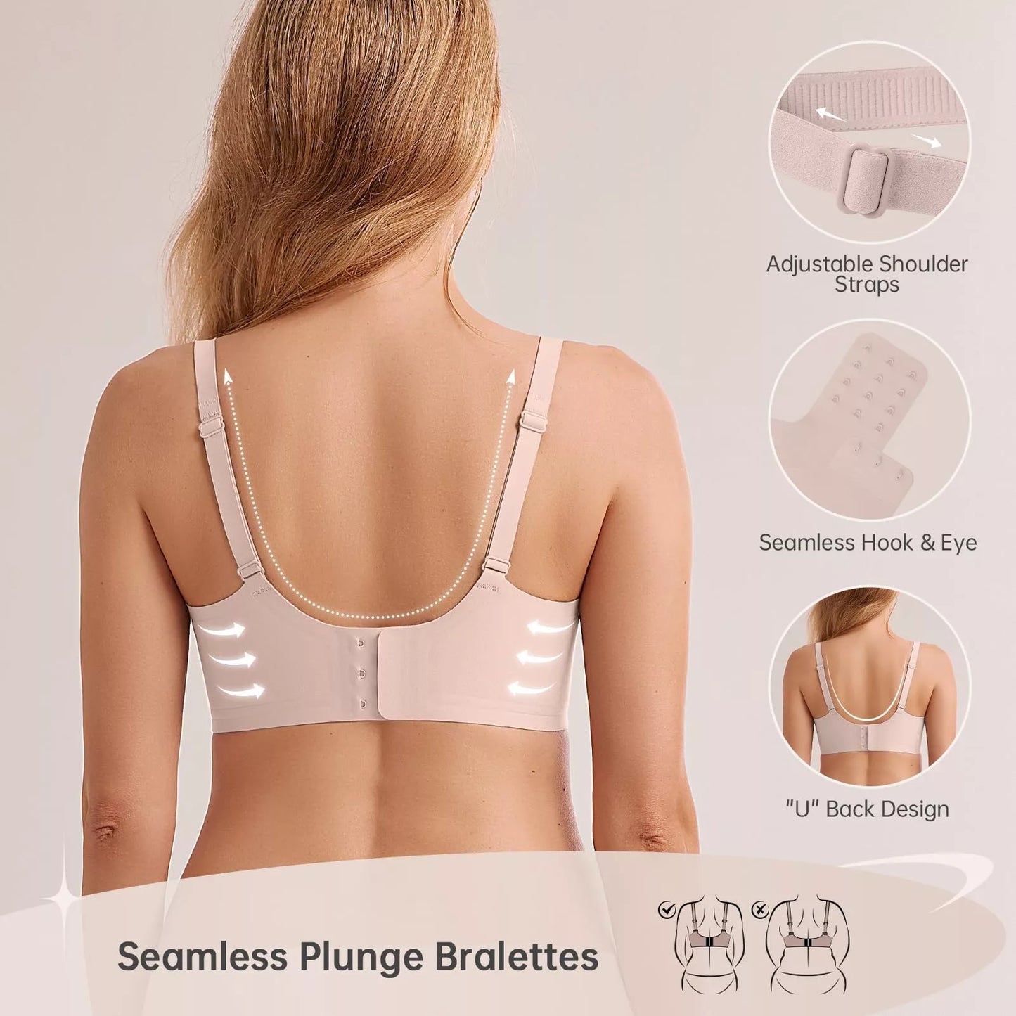 Oh-Shape™ Plunge Lift & Smooth Wirefree Bra