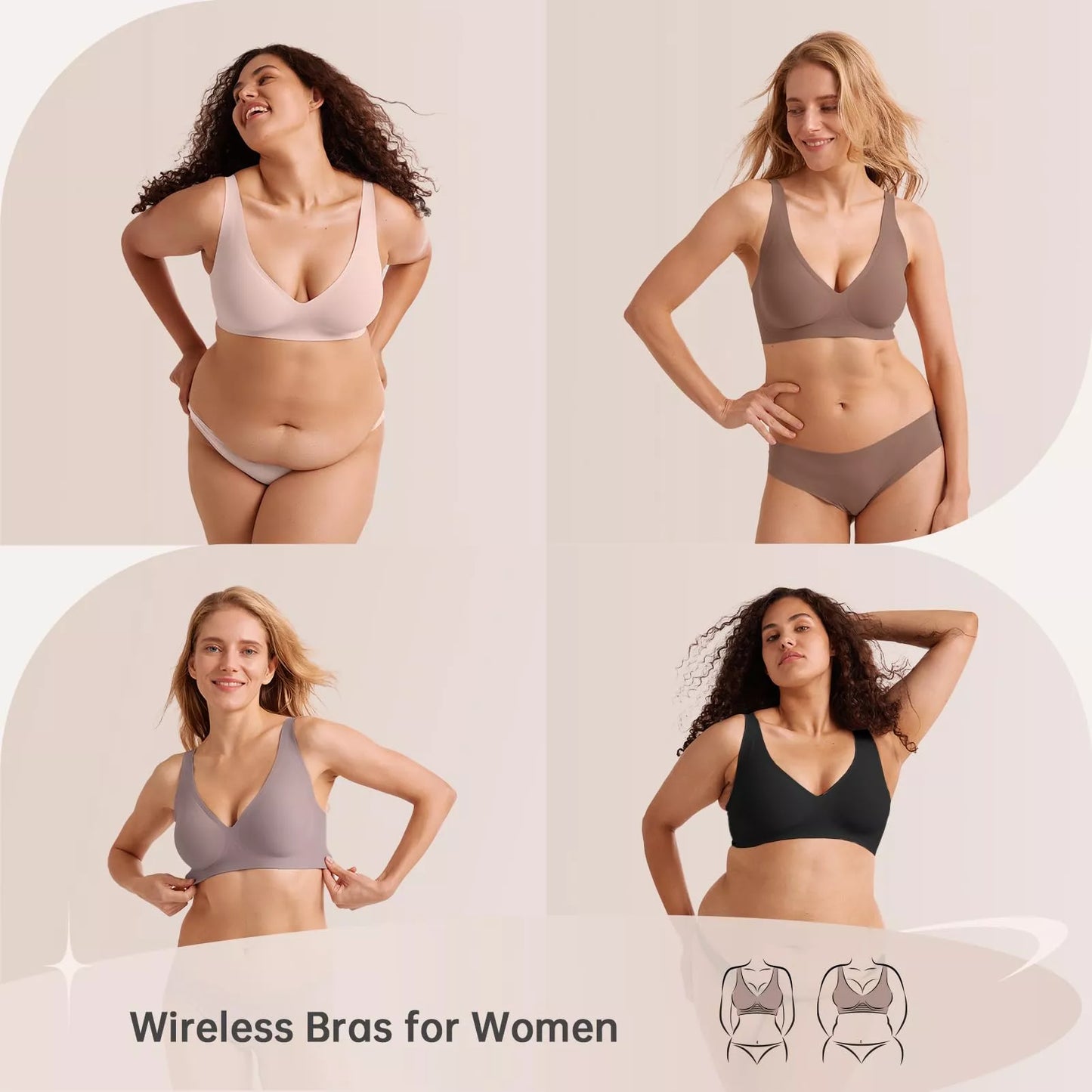 Oh-Shape™ Plunge Lift & Smooth Wirefree Bra