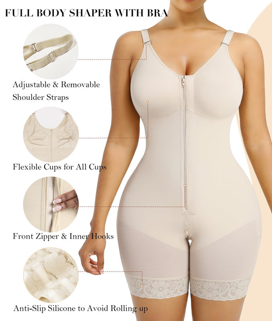 OH - SHAPE™ Comfort Sculpting Faja Bodysuit - Oh - Shape