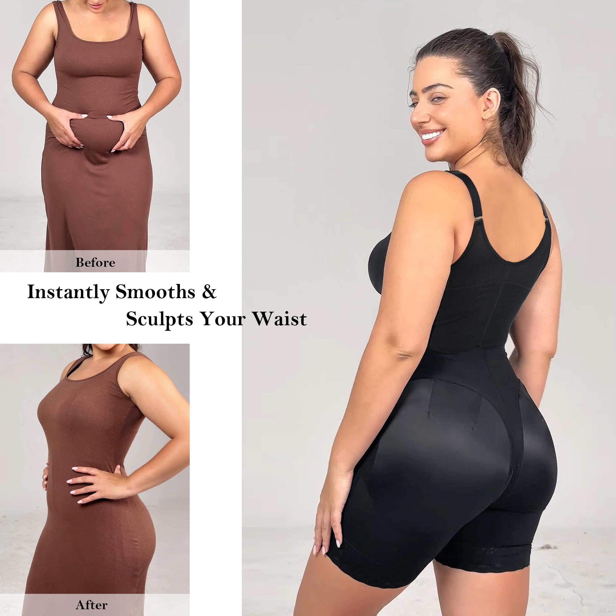 OH - SHAPE™ Comfort Sculpting Faja Bodysuit - Oh - Shape