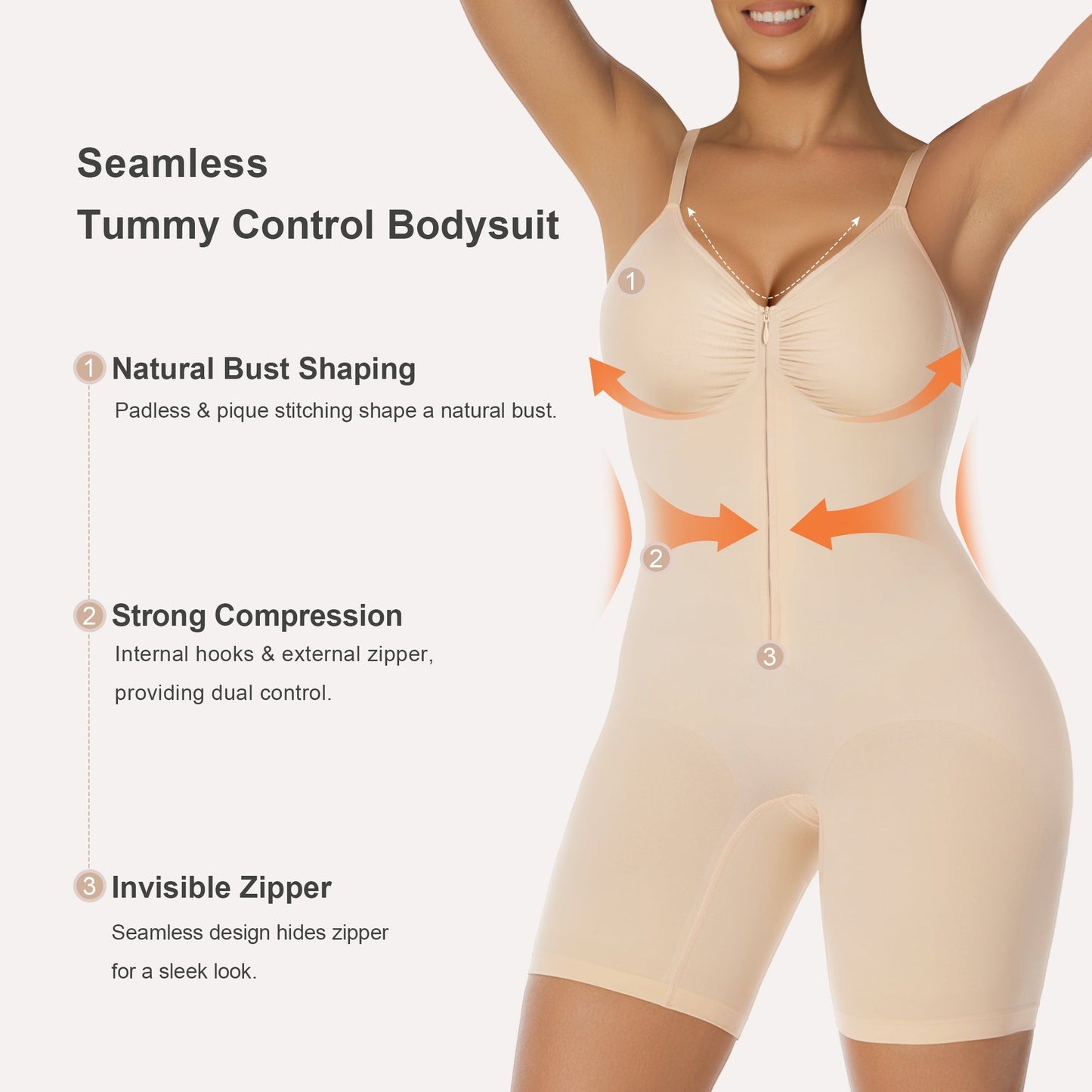 Oh - Shape™ Hybrid Power Sculpt Faja Bodysuit - Oh - Shape