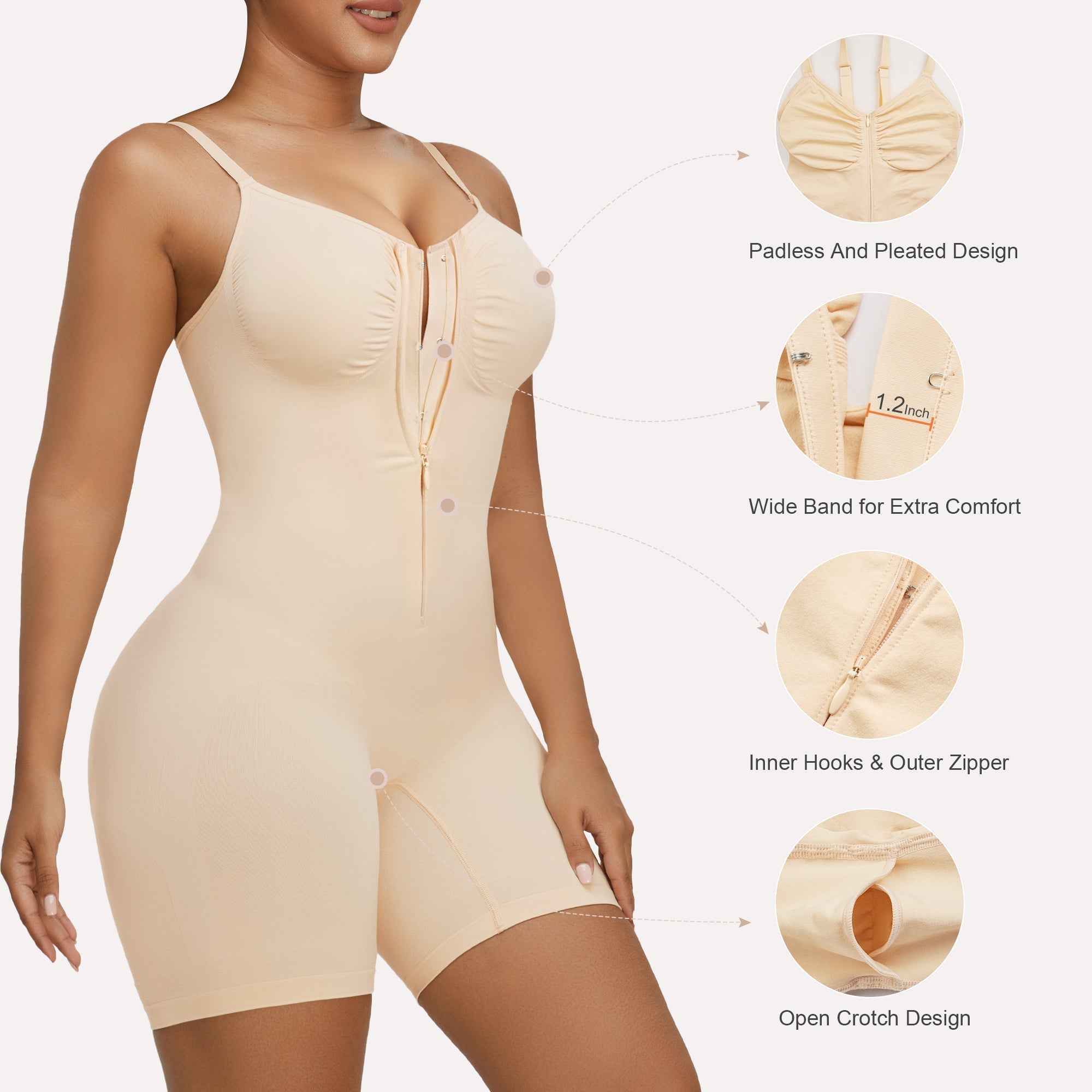 Oh - Shape™ Hybrid Power Sculpt Faja Bodysuit - Oh - Shape