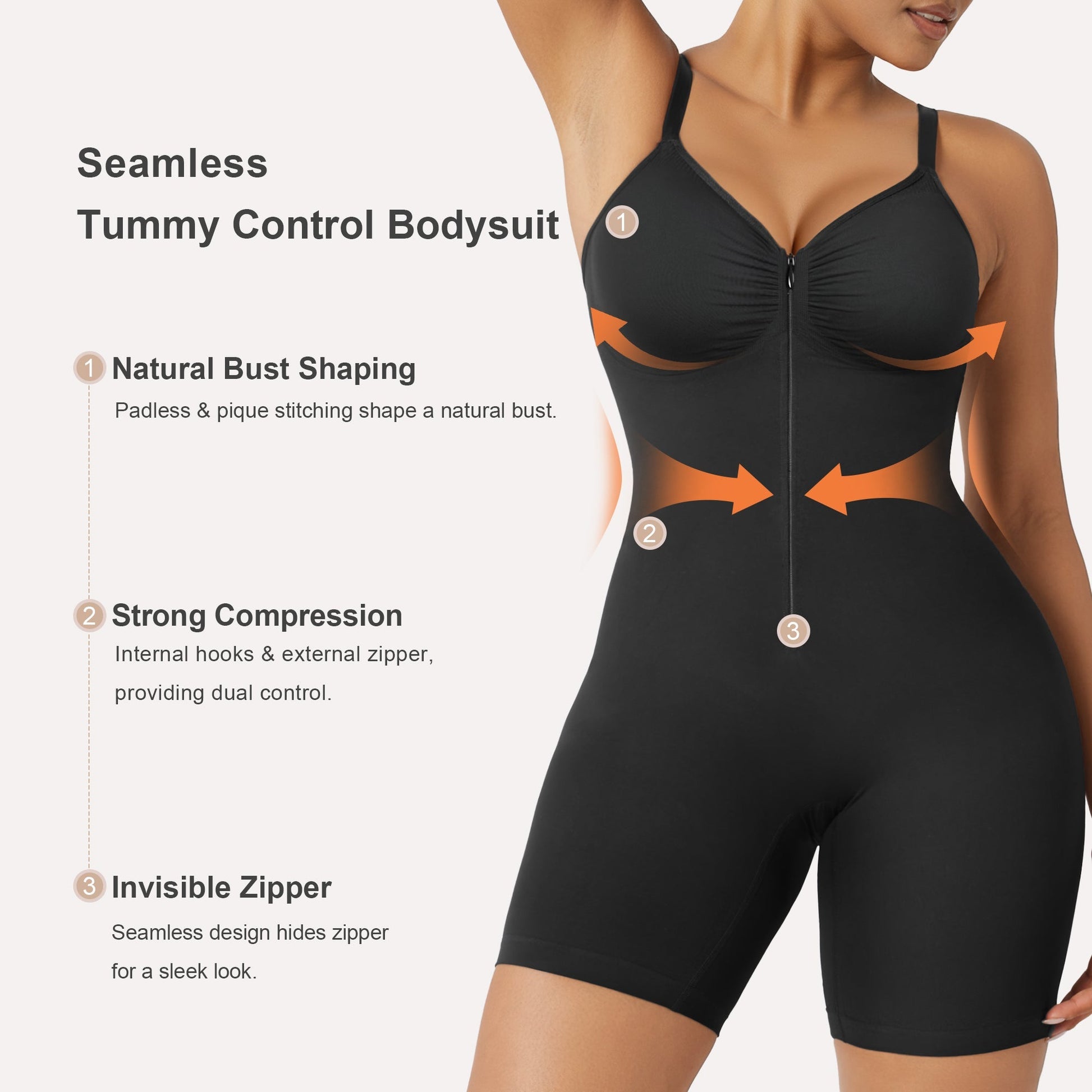 Oh - Shape™ Hybrid Power Sculpt Faja Bodysuit - Oh - Shape