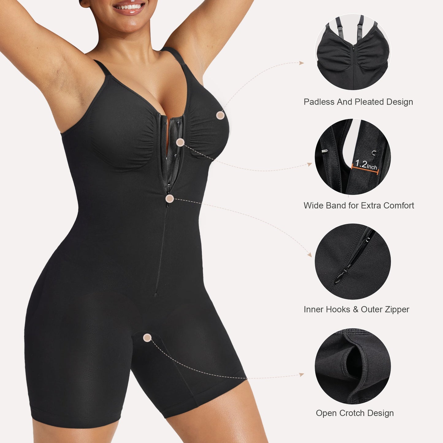 Oh - Shape™ Hybrid Power Sculpt Faja Bodysuit - Oh - Shape
