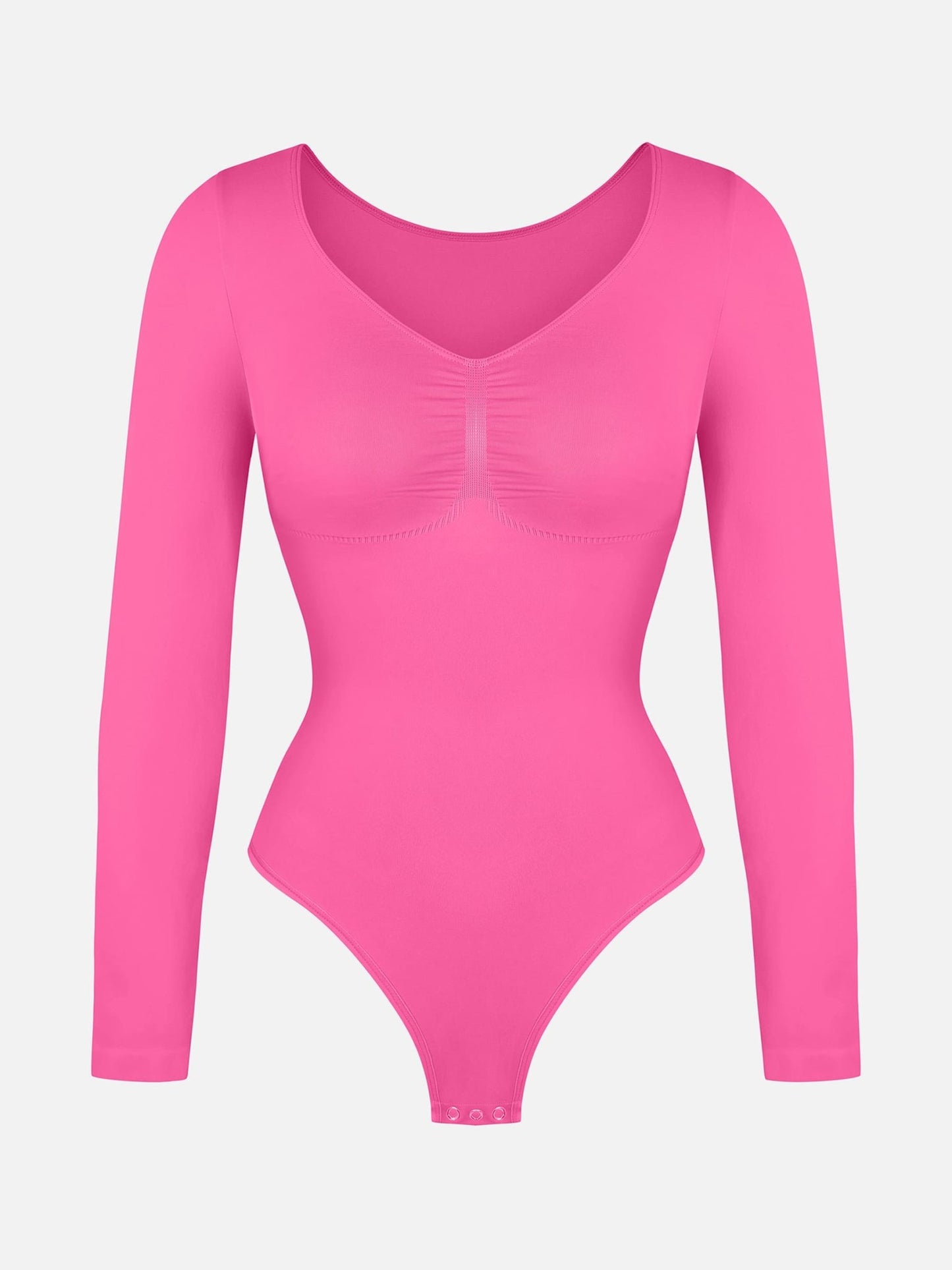 Oh - Shape™ Invisible Sculpt Long Sleeve Thong Bodysuit - Oh - Shape