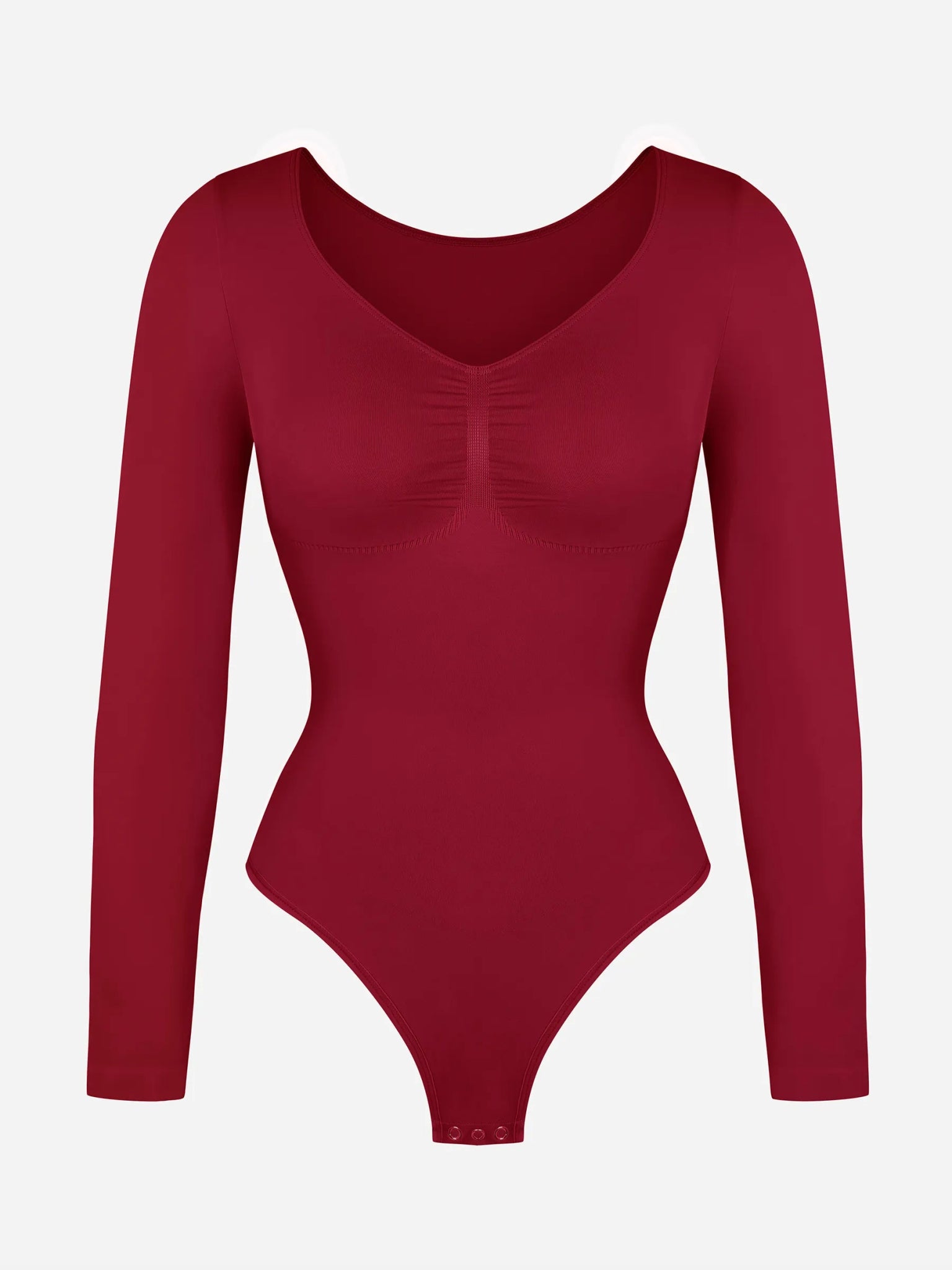 Oh - Shape™ Invisible Sculpt Long Sleeve Thong Bodysuit - Oh - Shape