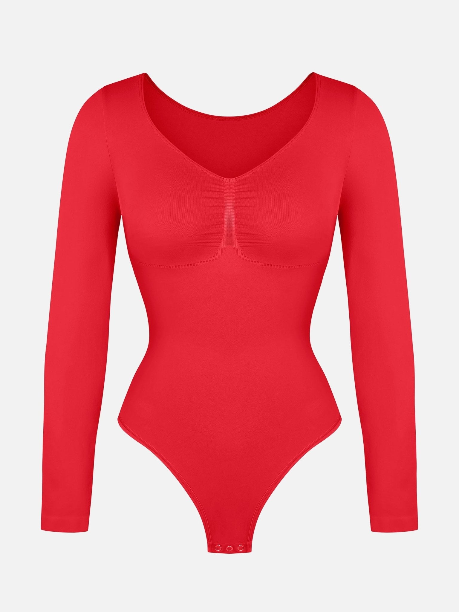 Oh - Shape™ Invisible Sculpt Long Sleeve Thong Bodysuit - Oh - Shape