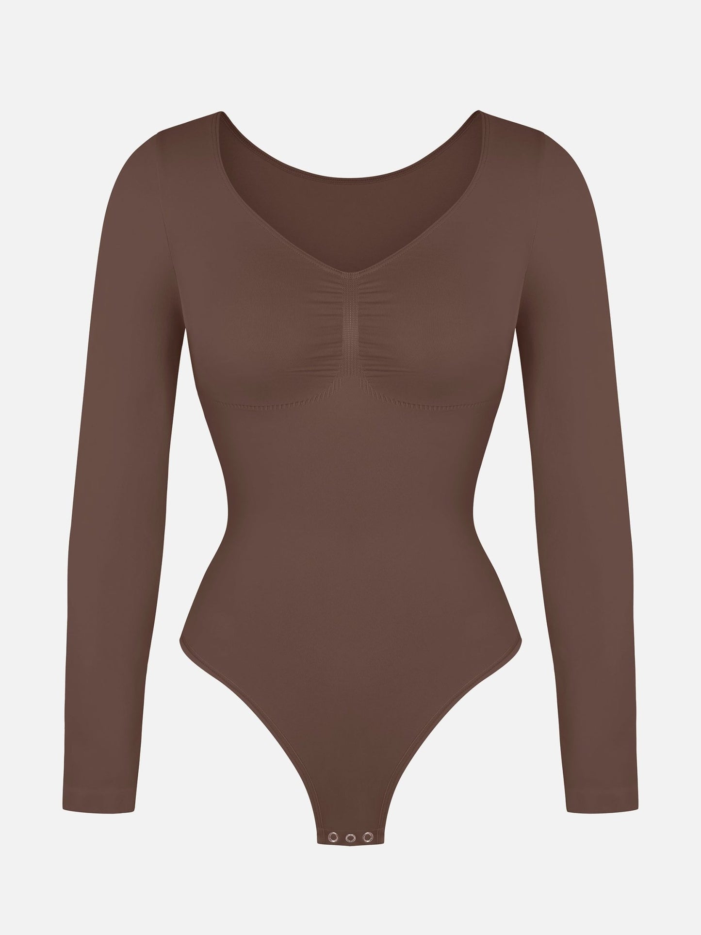 Oh - Shape™ Invisible Sculpt Long Sleeve Thong Bodysuit - Oh - Shape