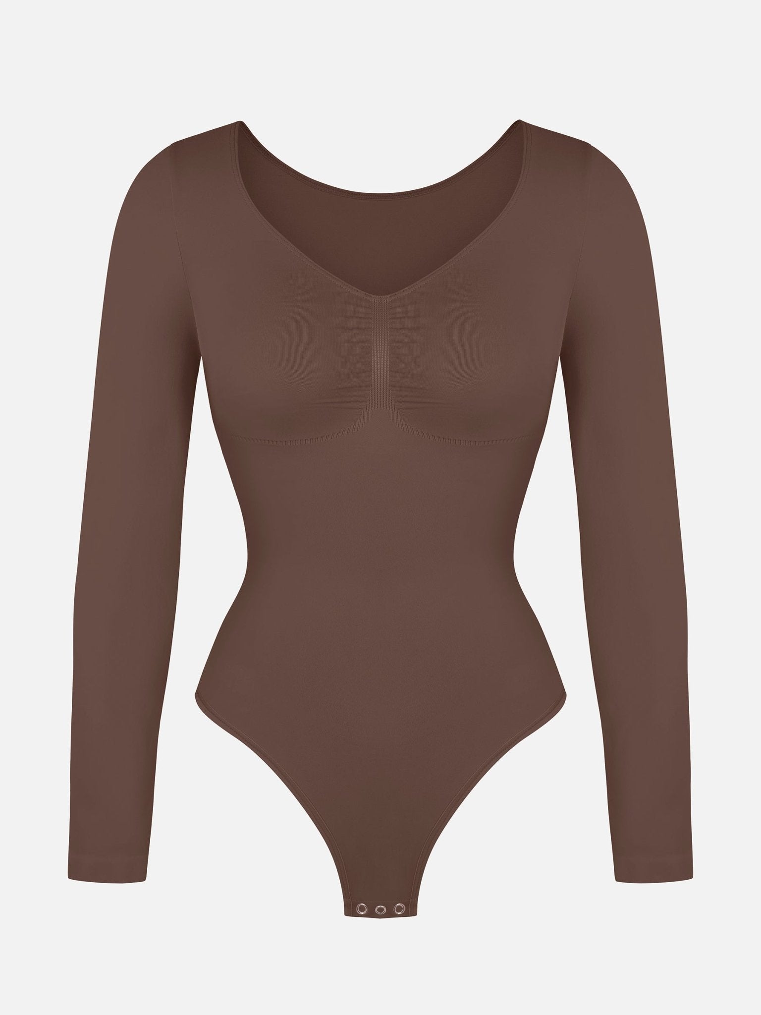 Oh - Shape™ Invisible Sculpt Long Sleeve Thong Bodysuit - Oh - Shape