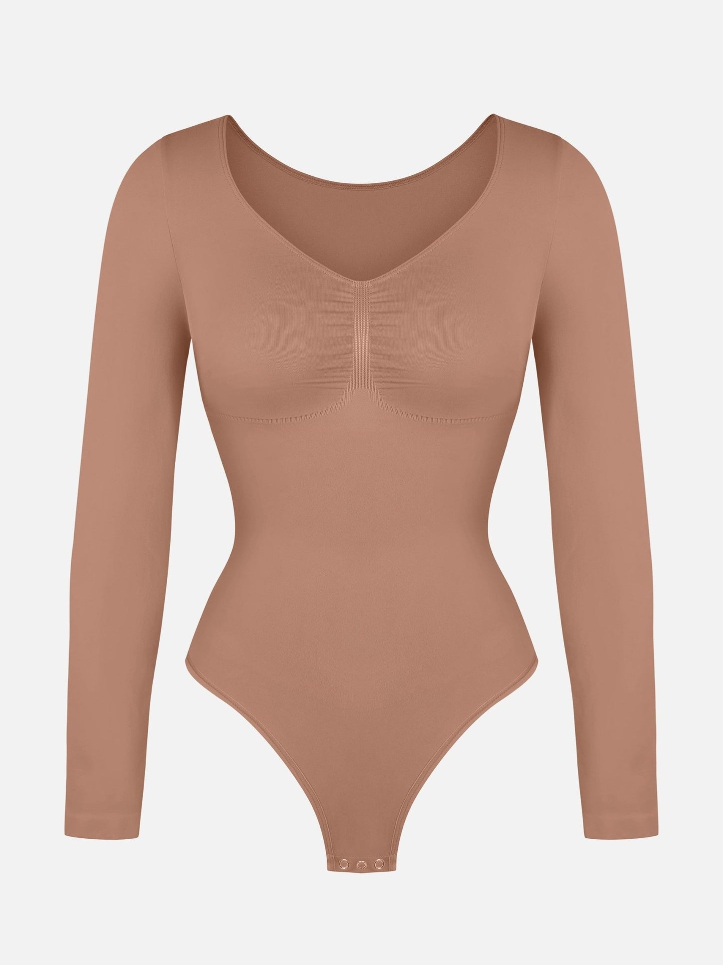 Oh - Shape™ Invisible Sculpt Long Sleeve Thong Bodysuit - Oh - Shape