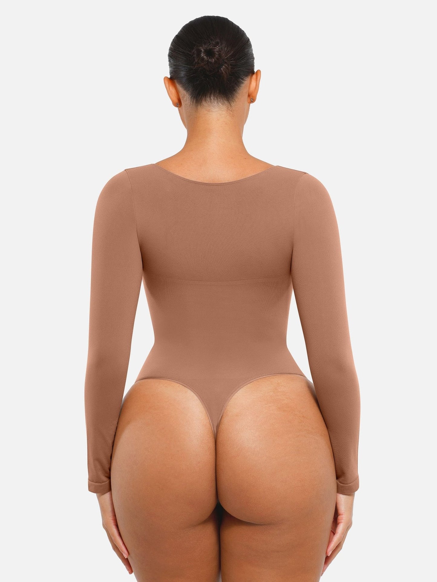 Oh - Shape™ Invisible Sculpt Long Sleeve Thong Bodysuit - Oh - Shape