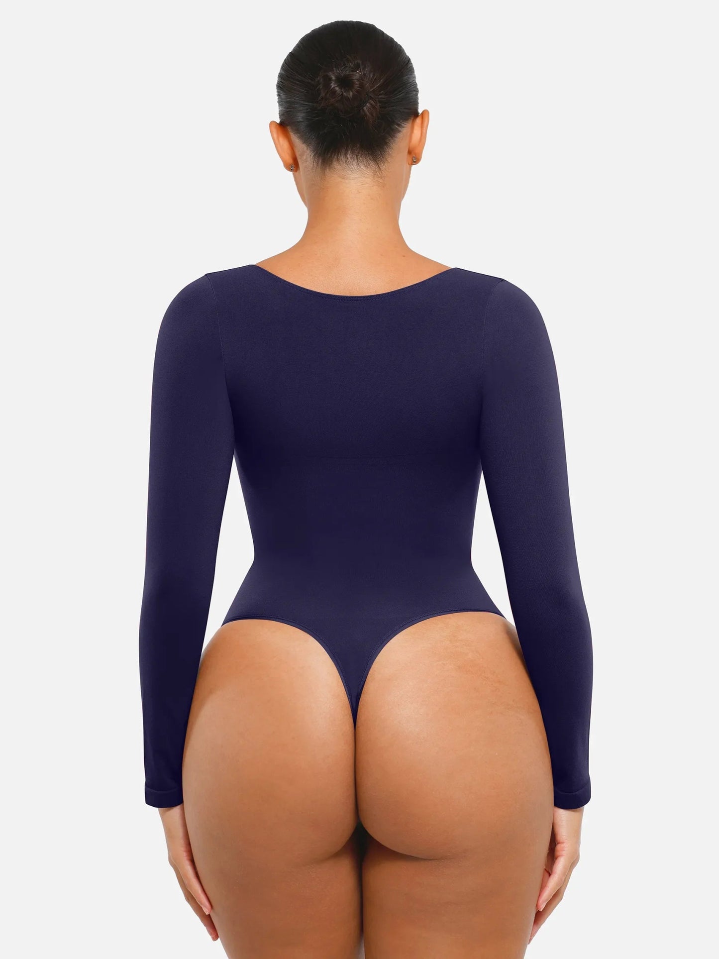 Oh - Shape™ Invisible Sculpt Long Sleeve Thong Bodysuit - Oh - Shape