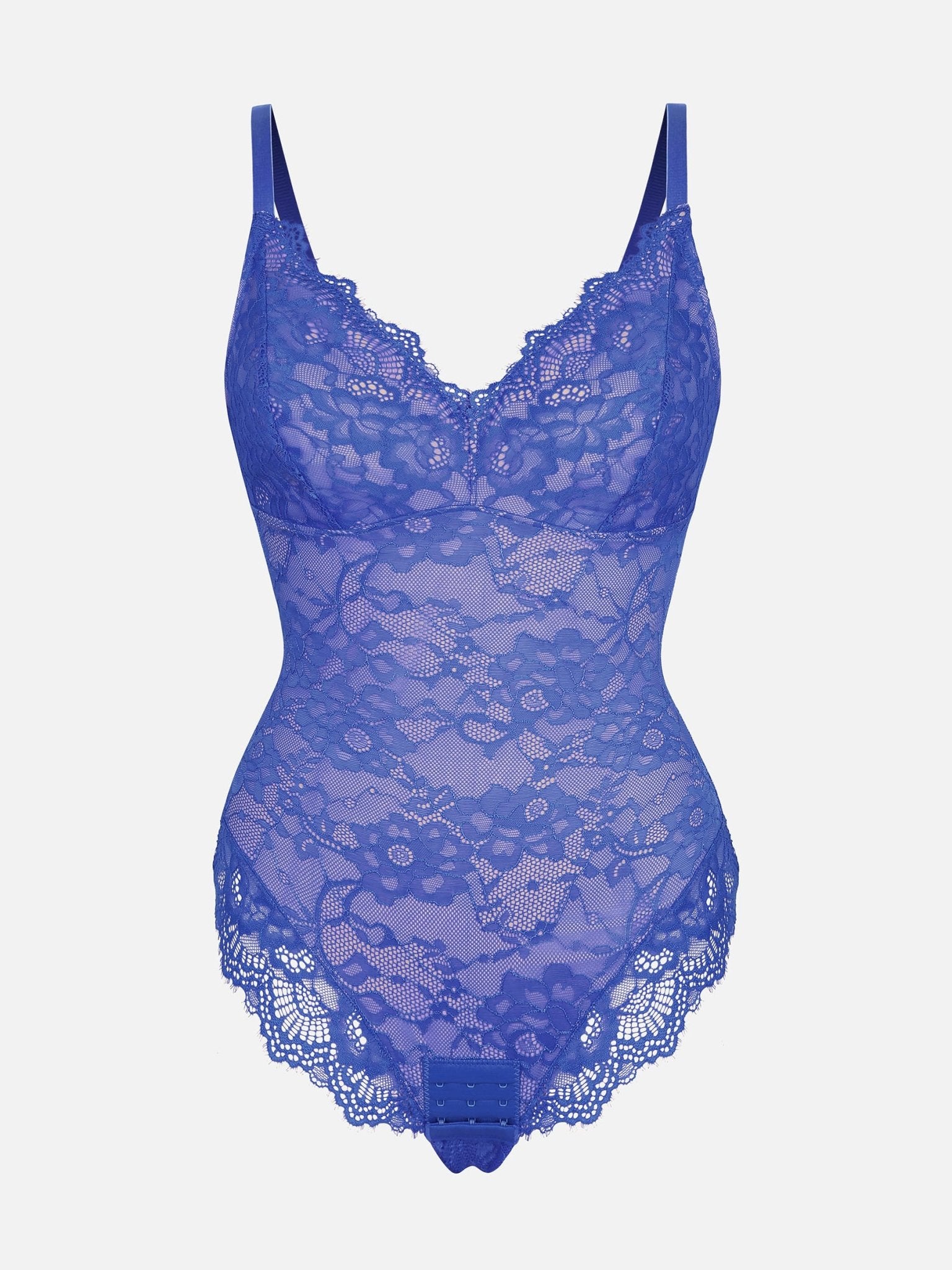 Oh - Shape™ Lace V Neck Full Bodysuit - Oh - Shape