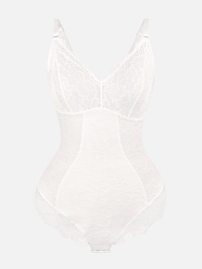 Oh - Shape™ Lace V Neck Full Bodysuit - Oh - Shape
