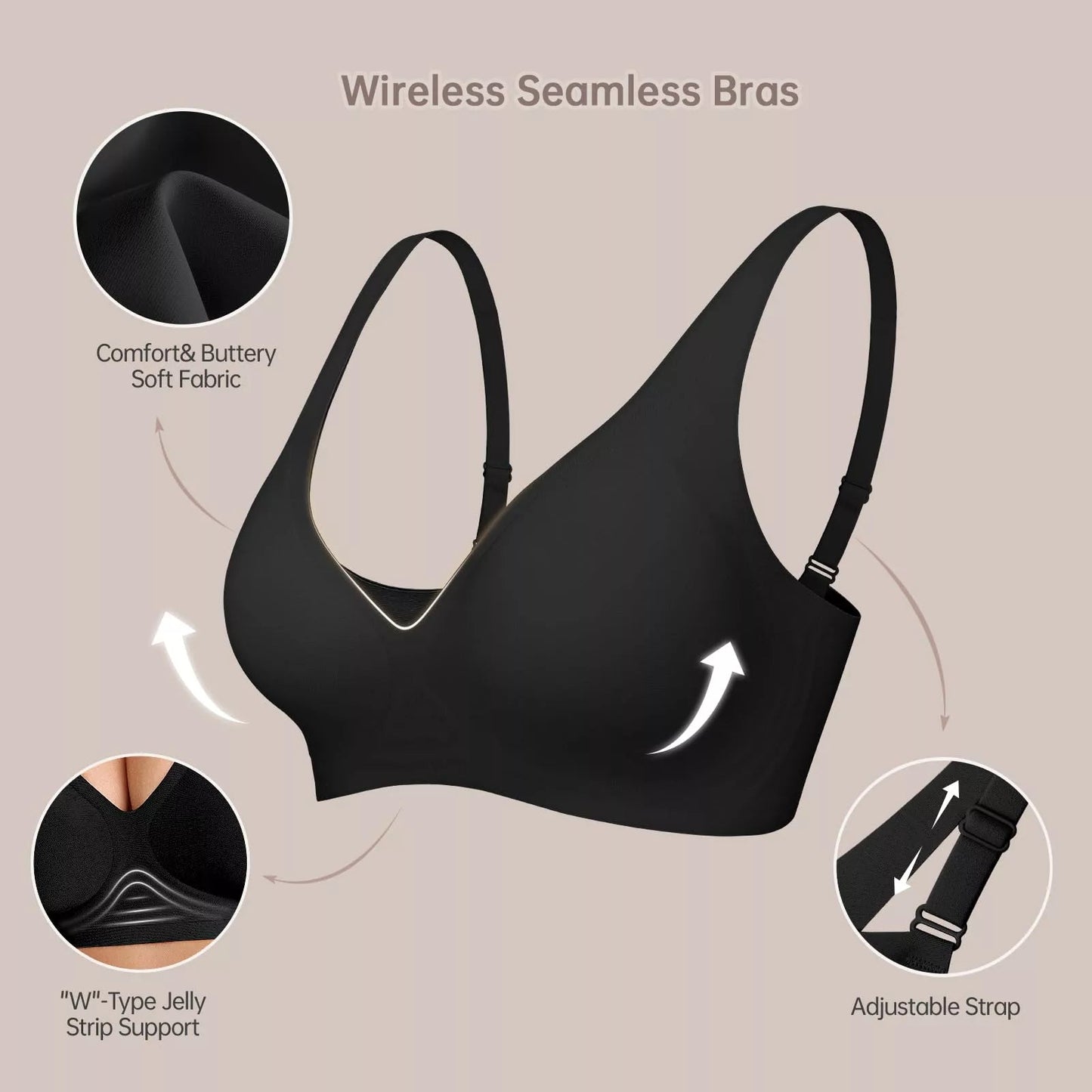 Oh - Shape™ Plunge Lift & Smooth Wirefree Bra - Oh - Shape