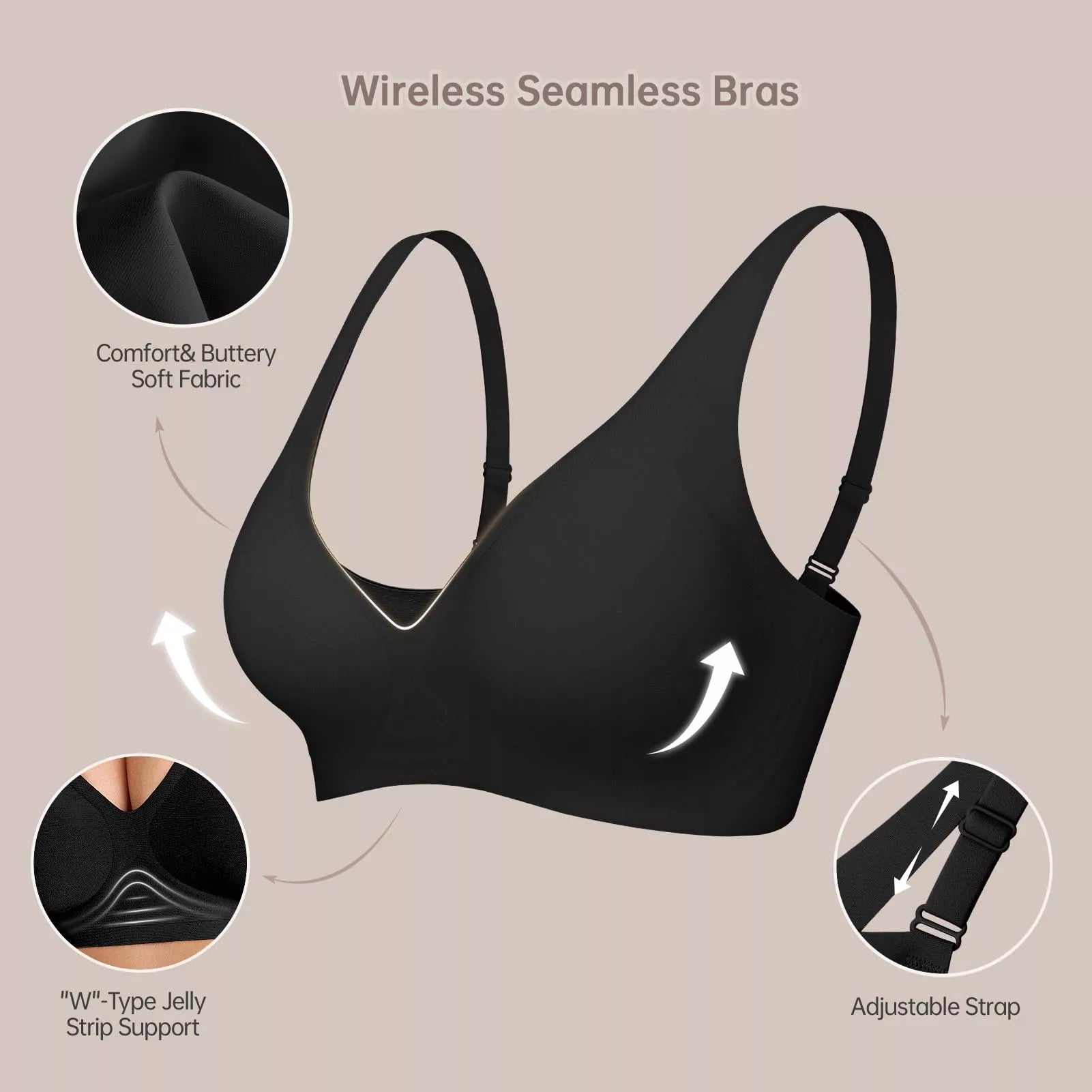 Oh - Shape™ Plunge Lift & Smooth Wirefree Bra - Oh - Shape