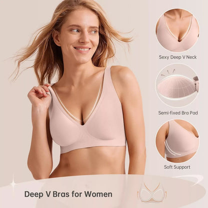 Oh - Shape™ Plunge Lift & Smooth Wirefree Bra - Oh - Shape
