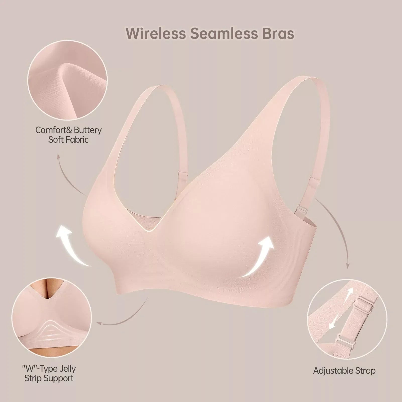Oh - Shape™ Plunge Lift & Smooth Wirefree Bra - Oh - Shape
