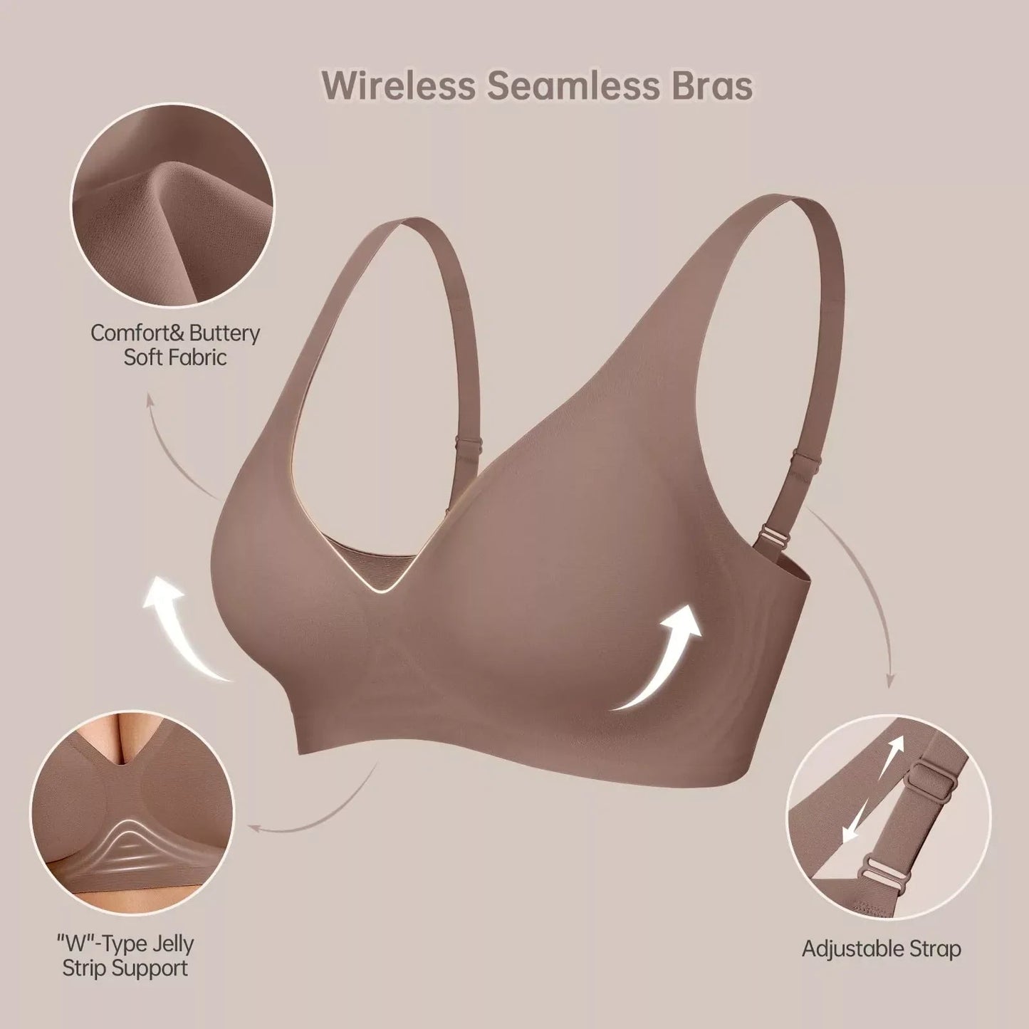 Oh - Shape™ Plunge Lift & Smooth Wirefree Bra - Oh - Shape