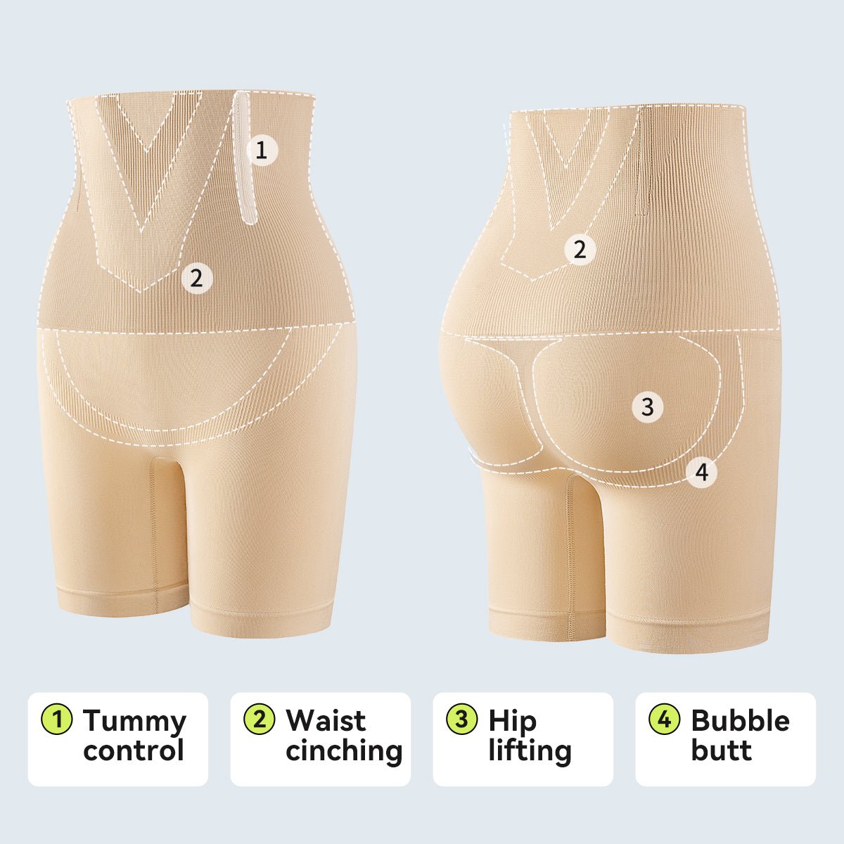 Oh - Shape™ Seamless Tummy Control High - Rise Short - Oh - Shape