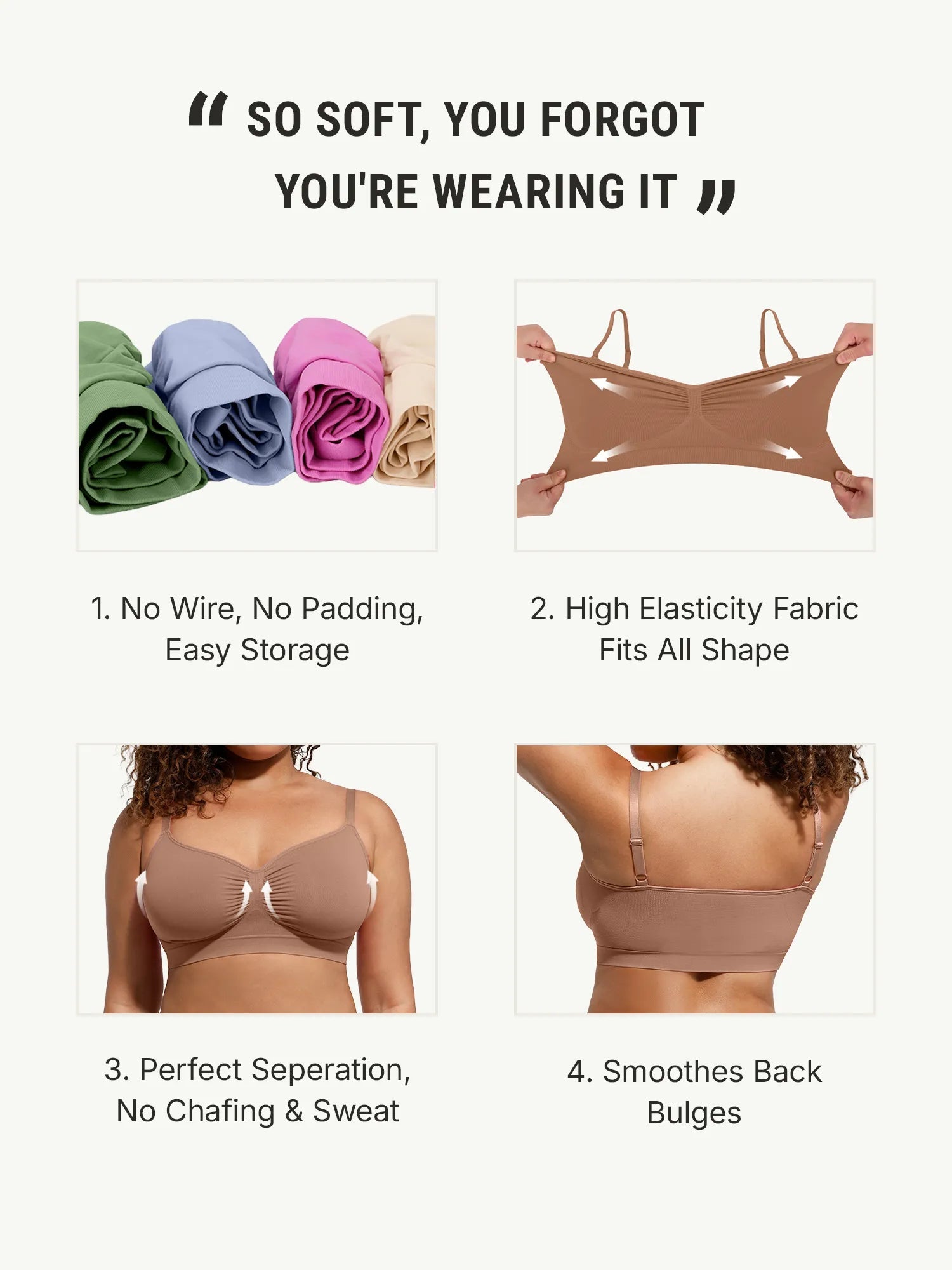 Oh - Shape™ Seamless Wireless Bra Bundle - Oh - Shape