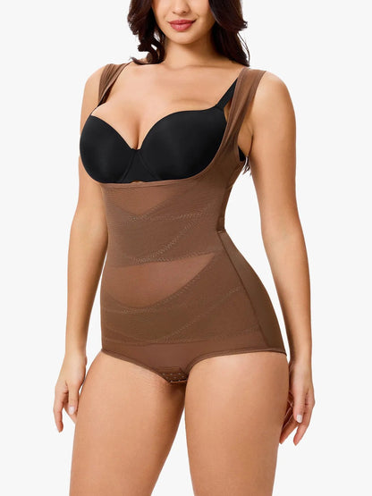 Oh - Shape™ Tummy Sculpt & Lift Mesh Bodysuit - Oh - Shape