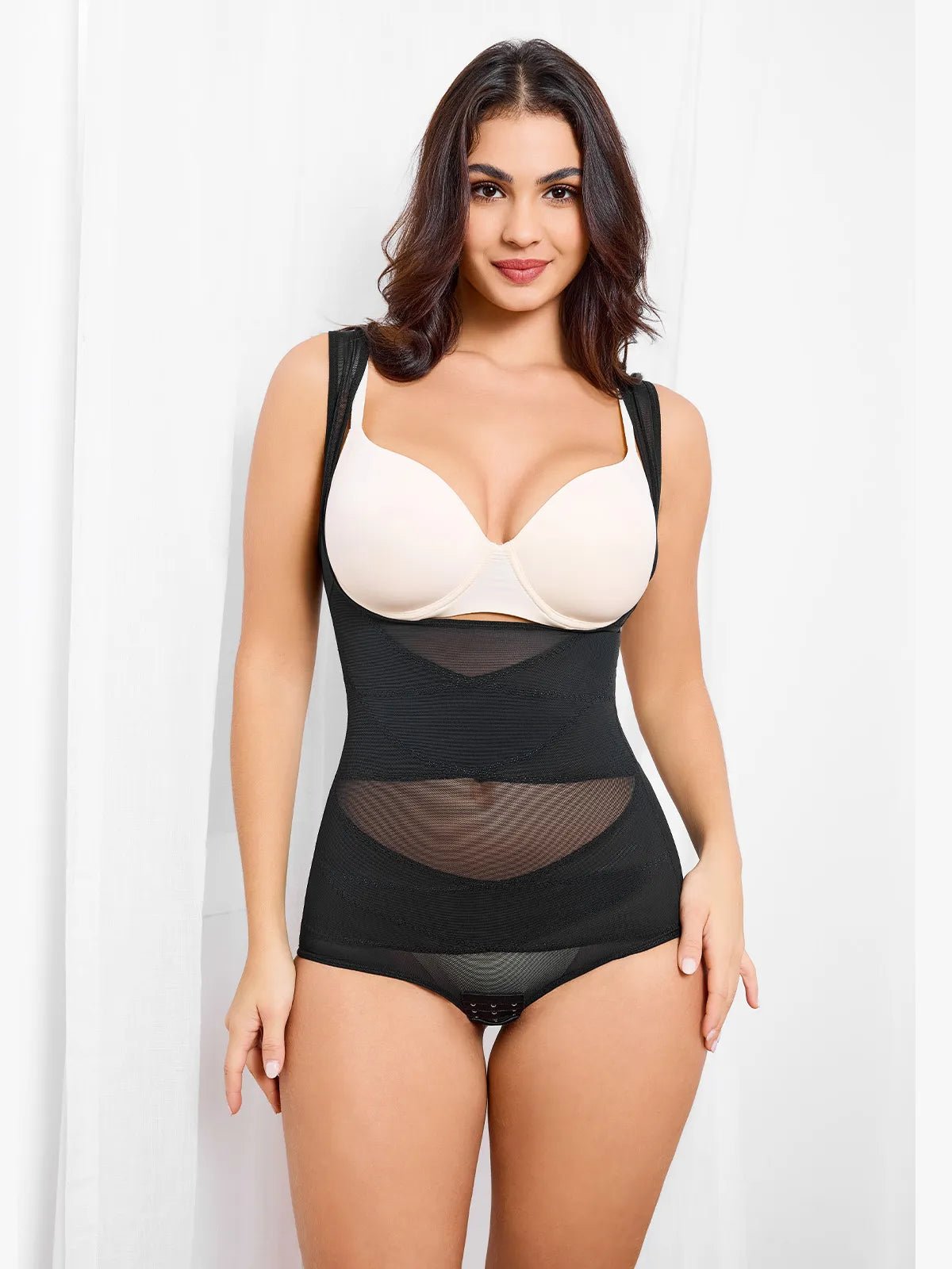 Oh - Shape™ Tummy Sculpt & Lift Mesh Bodysuit - Oh - Shape