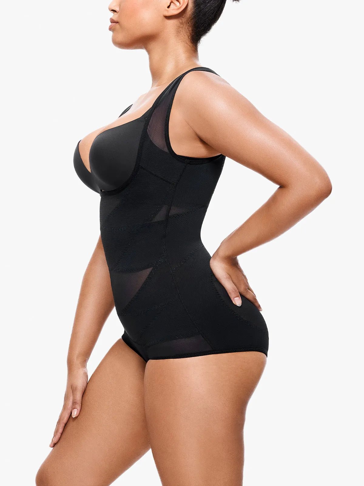 Oh - Shape™ Tummy Sculpt & Lift Mesh Bodysuit - Oh - Shape