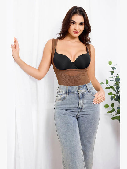 Oh - Shape™ Tummy Sculpt & Lift Mesh Bodysuit - Oh - Shape