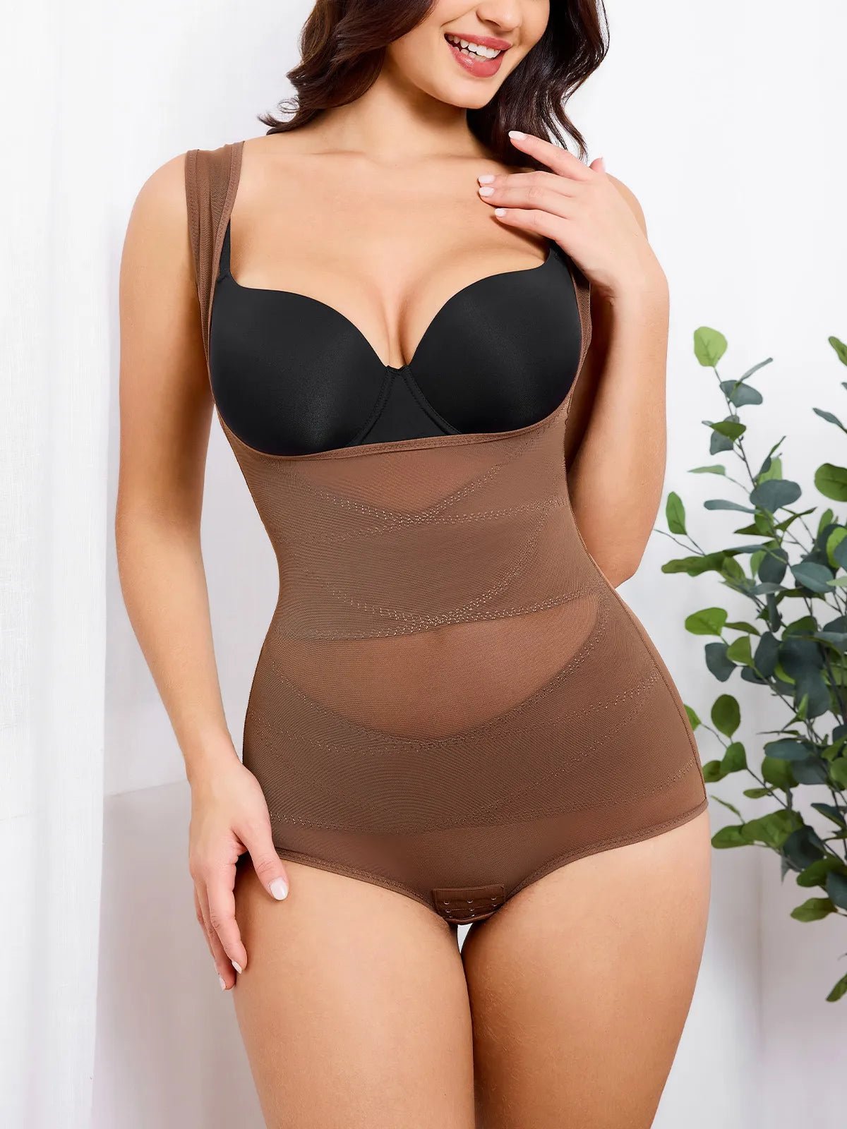 Oh - Shape™ Tummy Sculpt & Lift Mesh Bodysuit - Oh - Shape