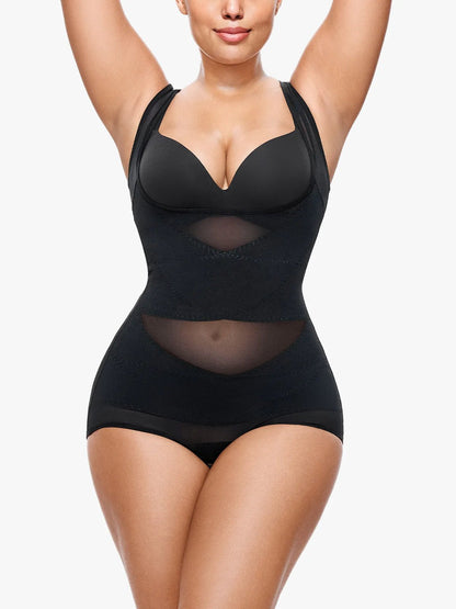 Oh - Shape™ Tummy Sculpt & Lift Mesh Bodysuit - Oh - Shape